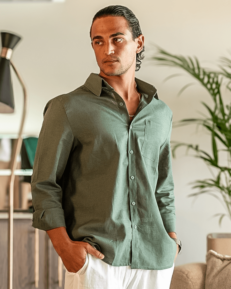 Cape Town - 100% Linen Shirt - SANVELIER SHOP