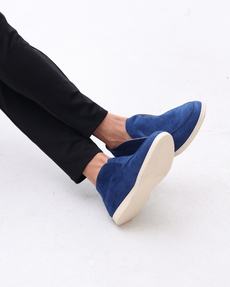 Old Money High Suede Loafers - SANVELIER SHOP