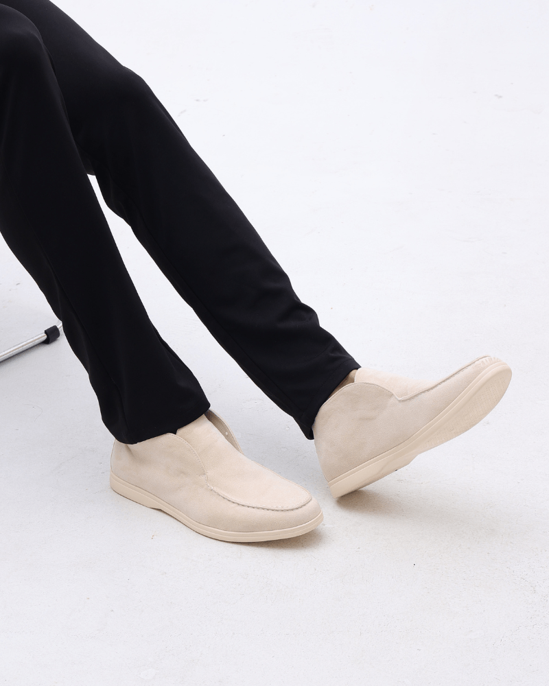 Old Money High Suede Loafers - SANVELIER SHOP