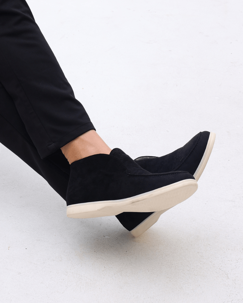 Old Money High Suede Loafers - SANVELIER SHOP