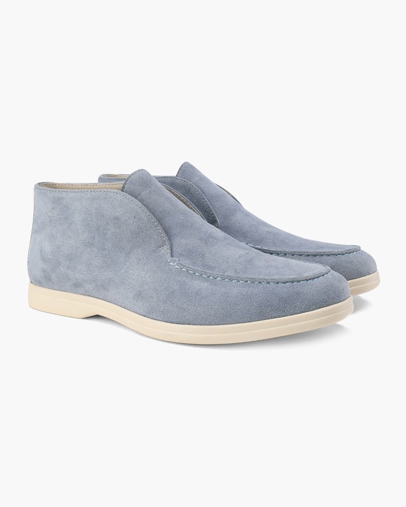 Old Money High Suede Loafers - SANVELIER SHOP