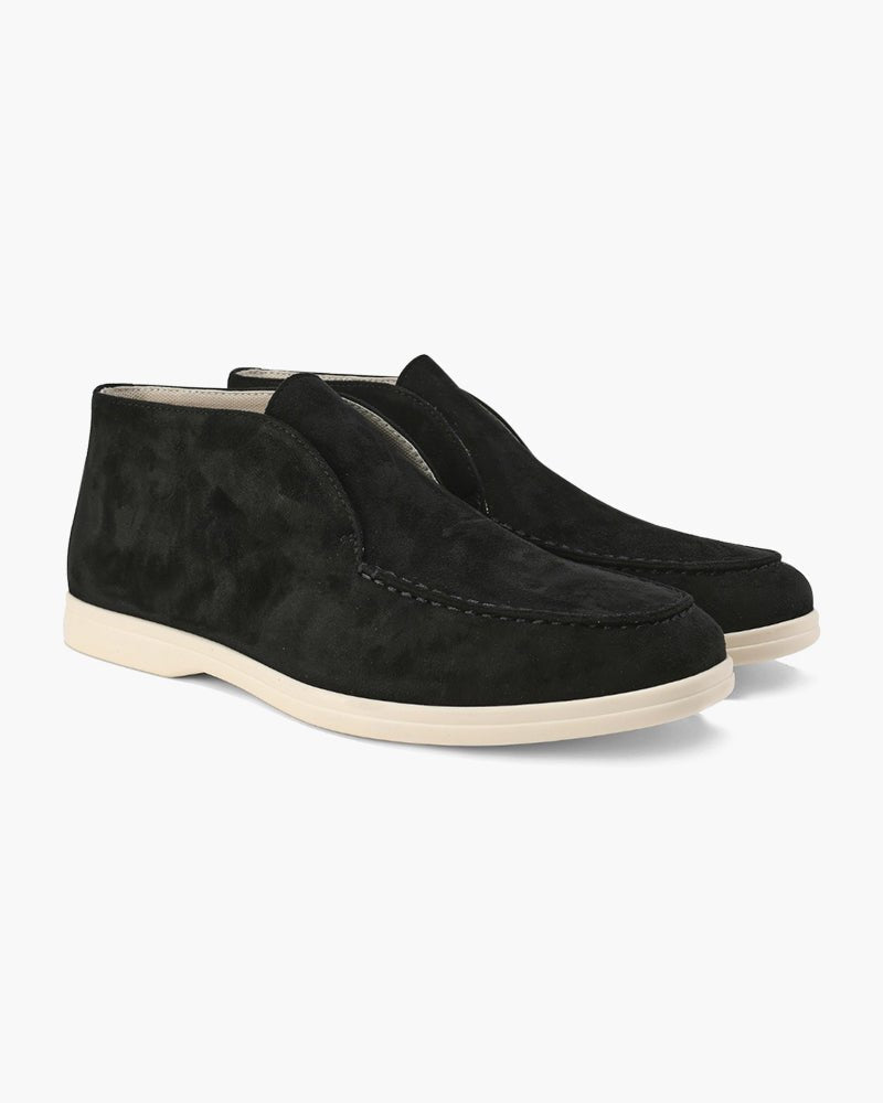 Old Money High Suede Loafers - SANVELIER SHOP