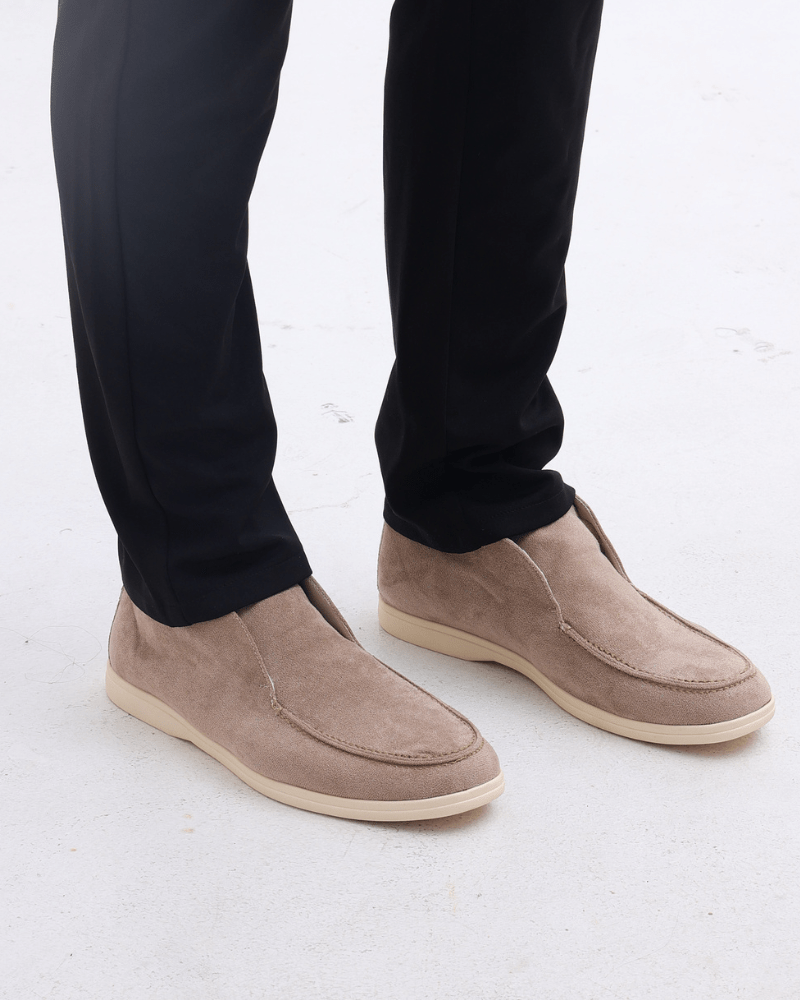 Old Money High Suede Loafers - SANVELIER SHOP