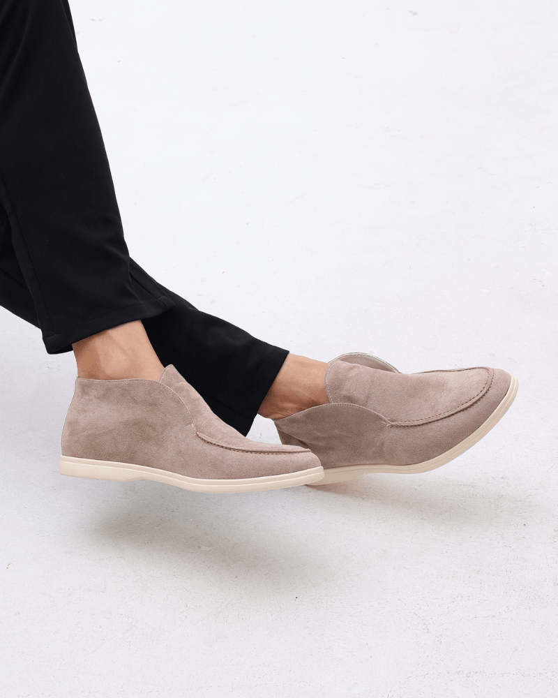 Old Money High Suede Loafers - SANVELIER SHOP