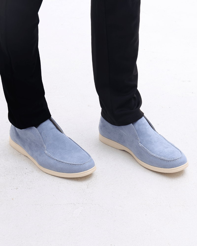 Old Money High Suede Loafers - SANVELIER SHOP