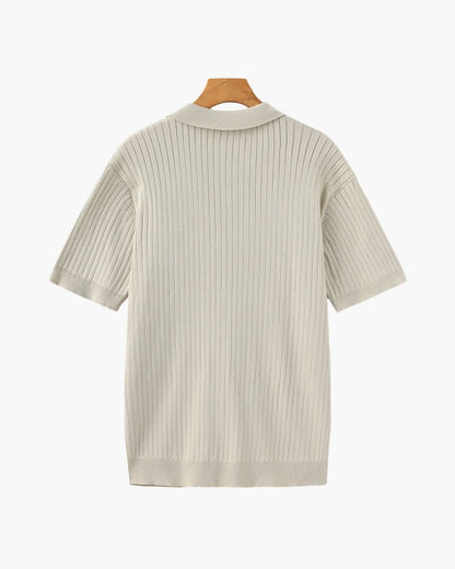 Premium Ribbed Polo - SANVELIER SHOP
