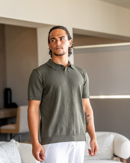 Premium Ribbed Polo - SANVELIER SHOP