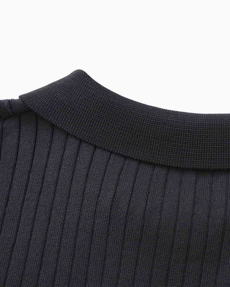 Premium Ribbed Polo - SANVELIER SHOP