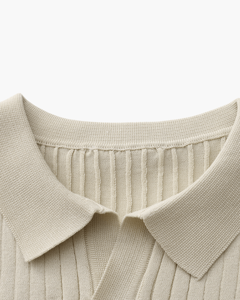 Premium Ribbed Polo - SANVELIER SHOP