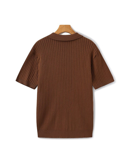 Premium Ribbed Polo - SANVELIER SHOP
